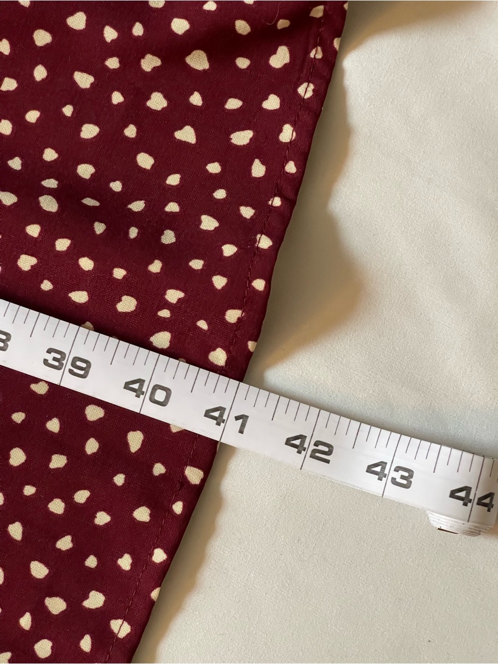 Kimchi Blue Burgundy Polka Dot Midi Dress - Picture 8 of 12